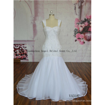 Crystal Bridal Cocktail Dress Exquisite Floor-Length Train Dress